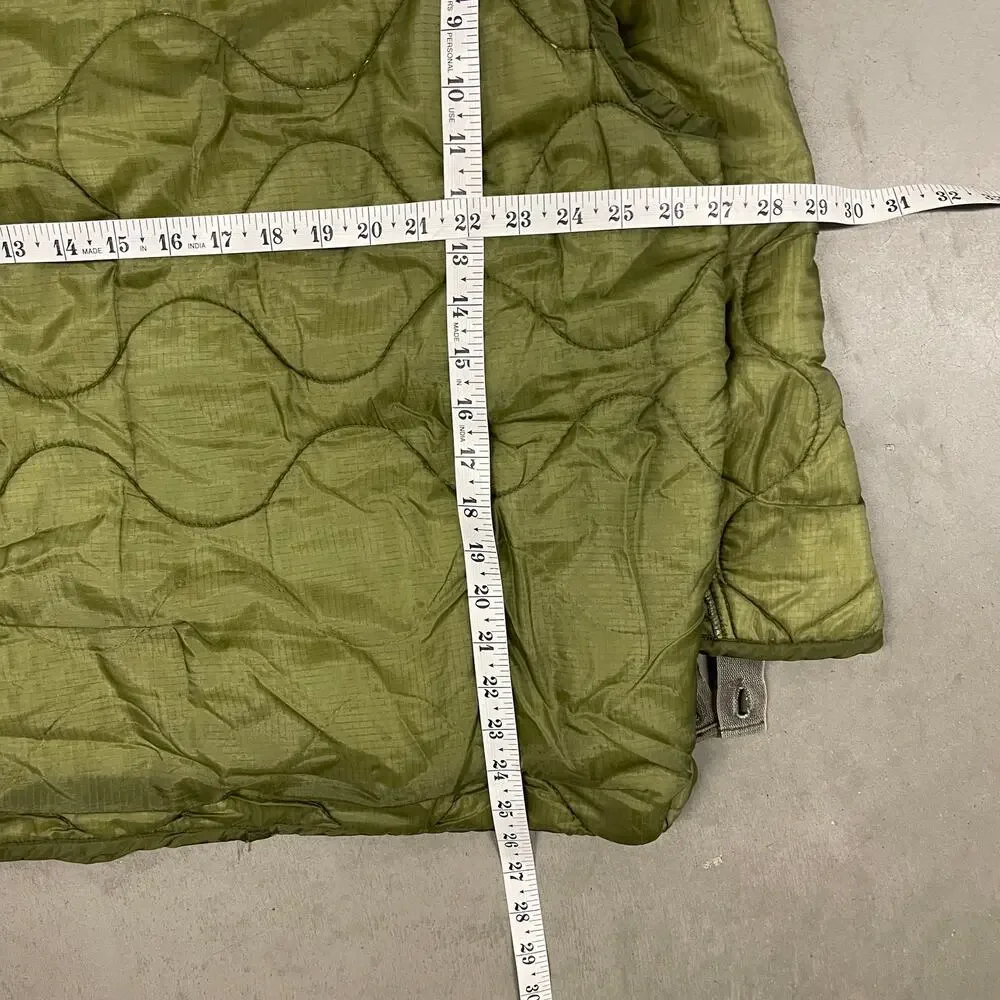 vintage 90s quilted military liner jacket